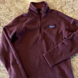 Patagonia Maroon 1/4 Zip Jacket Size Medium